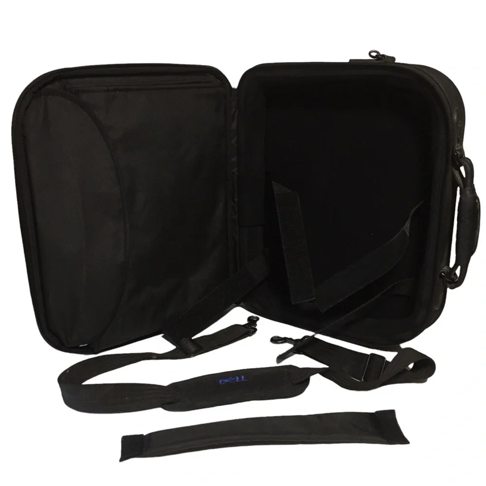 Dell Laptop Computer Adjustable Removable Padded Shoulder bag whandles Black